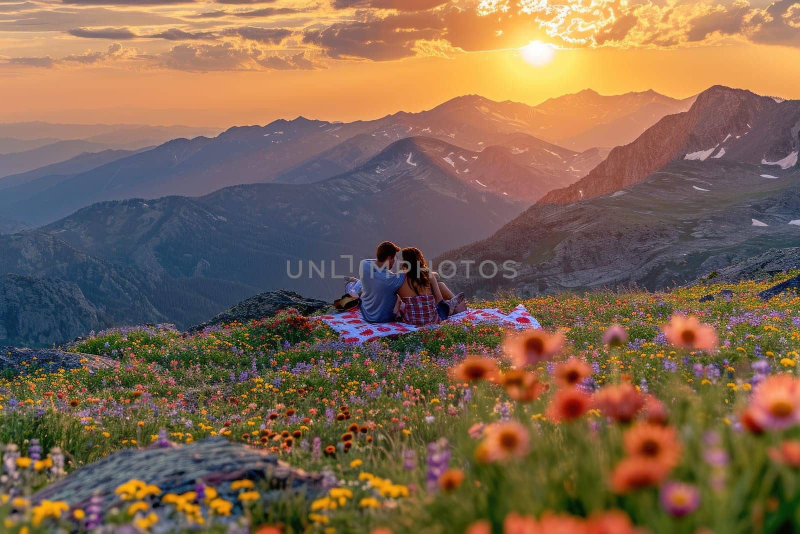 romantic sunrise mountain hiking pragma by biancoblue