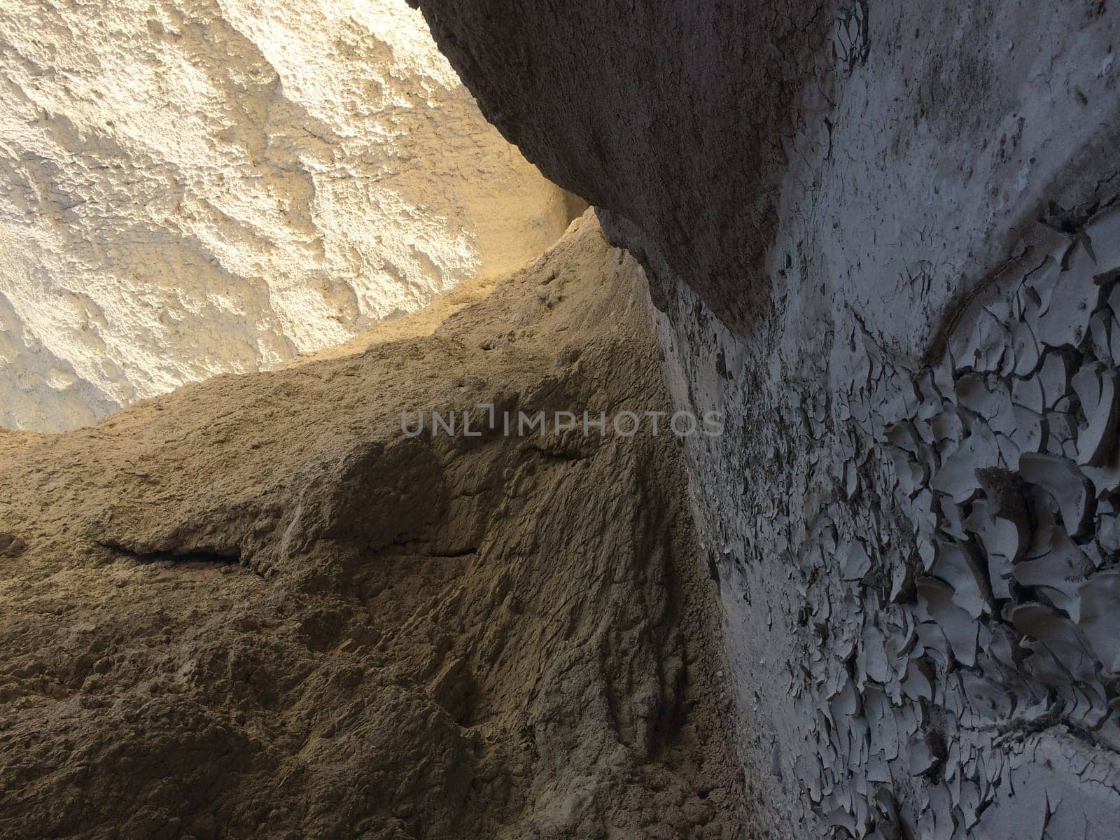 Dry Mud Wash in Arroyo Tapiado Mud Caves in Anza Borrego State Park. High quality photo