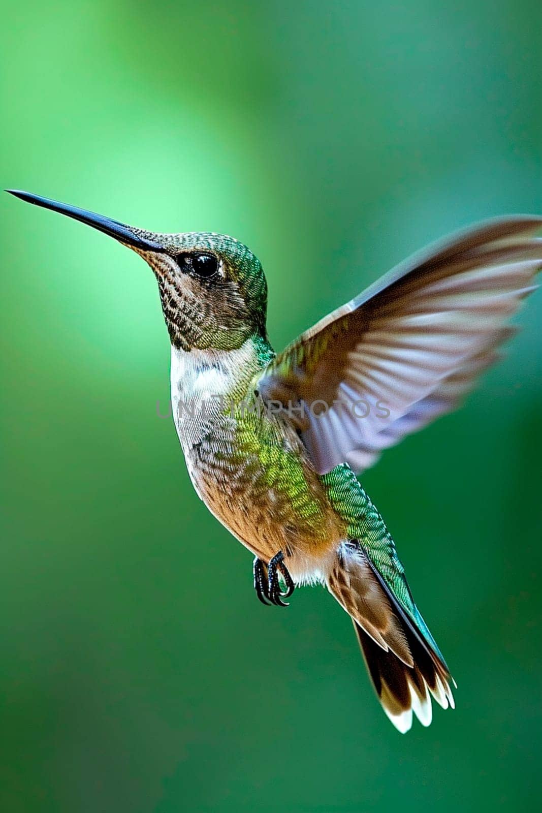 hummingbird bird in nature. Selective focus. animal.