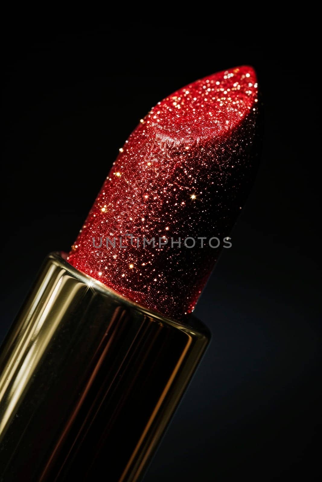 Red lipstick close-up. Selective focus. by yanadjana