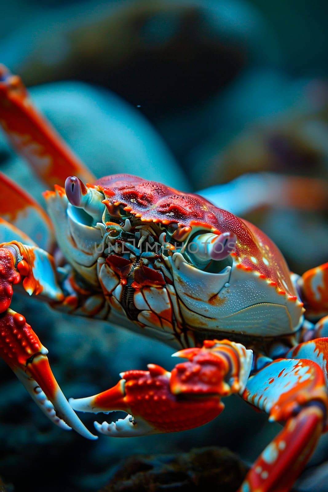 crab on the seashore. Selective focus. by yanadjana