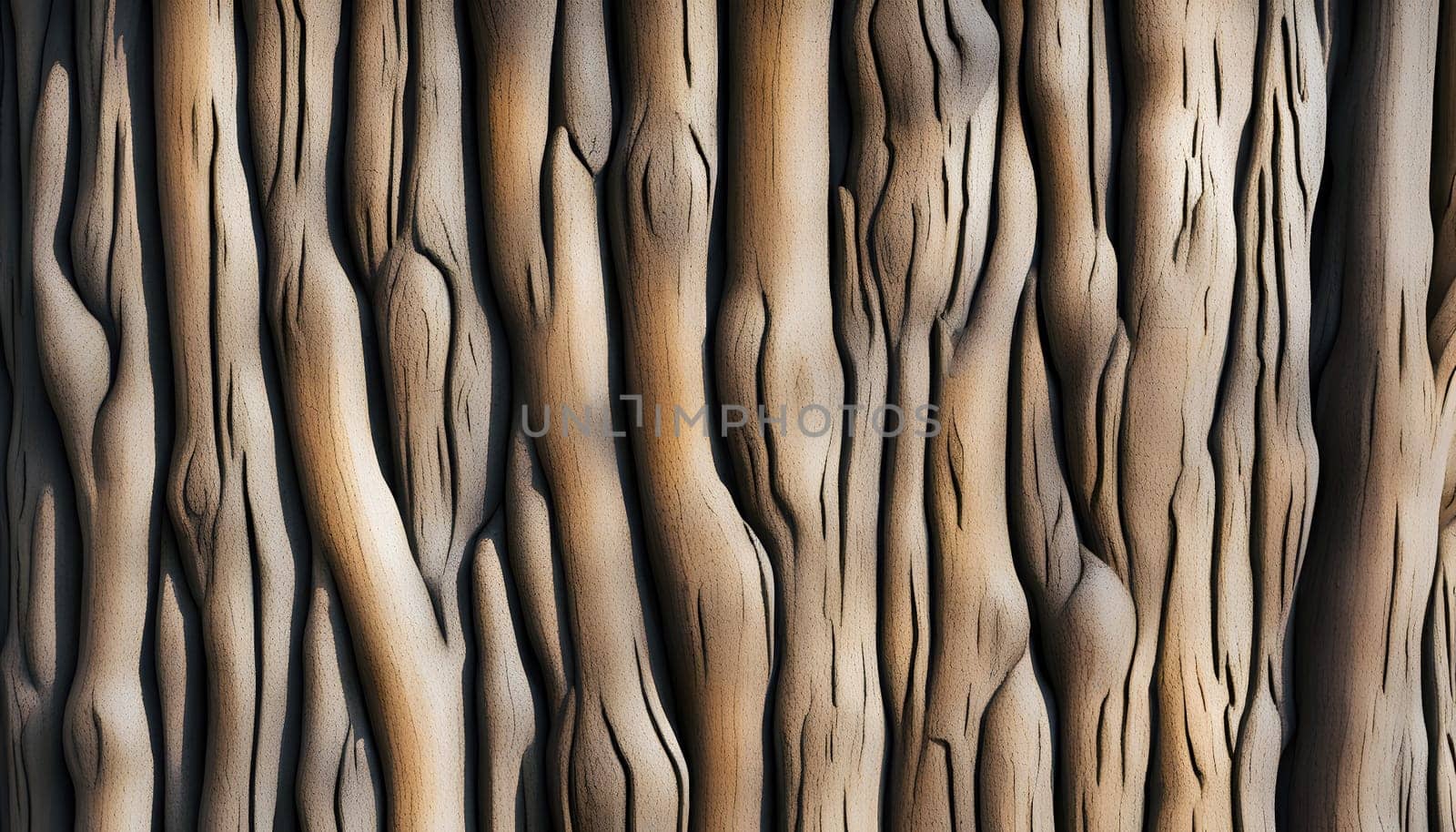 Abstract Wooden Textures and Patterns Created by artificial intelligence
