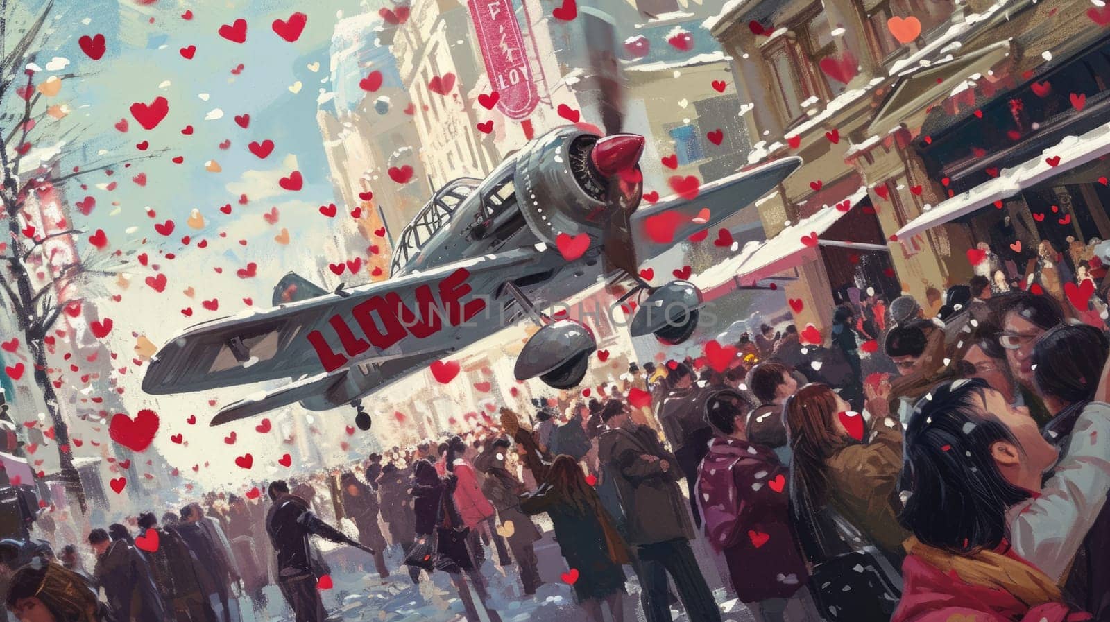 love is in the air, romantic valentines day love pragma concept , make love, not war