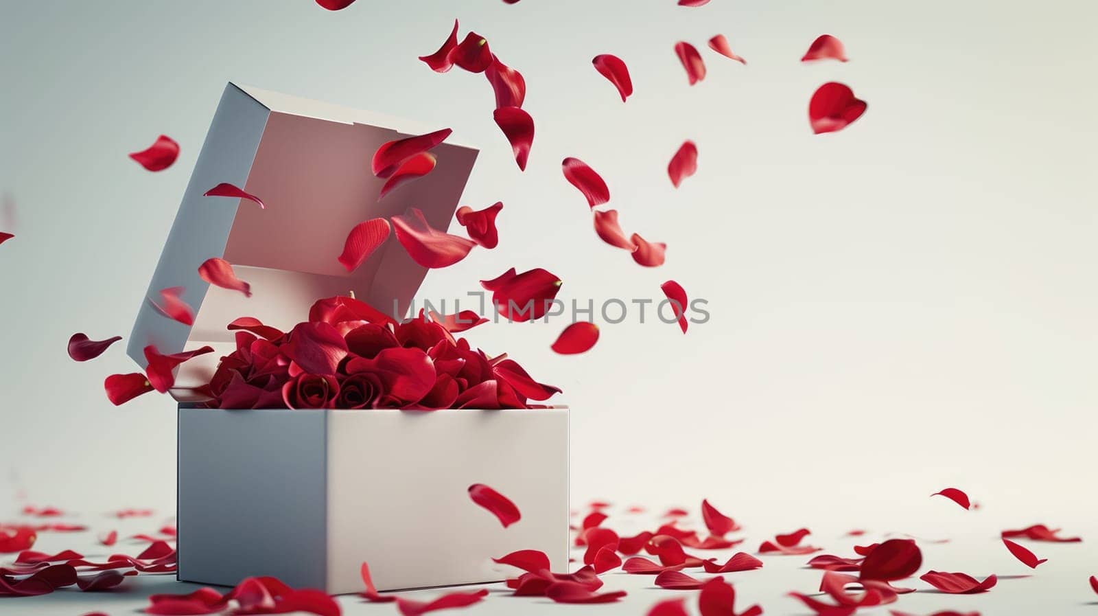 a gift box of romantic love on valentines day pragma by biancoblue