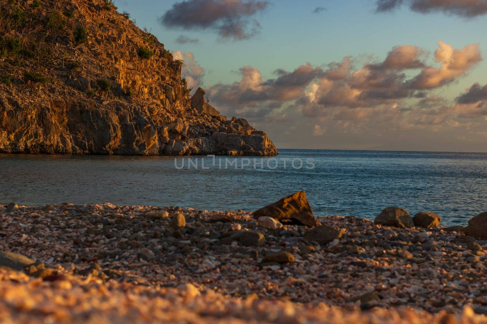 Peaceful beach in Saint Barthélemy (St. Barts, St. Barth) Caribbean by vladispas