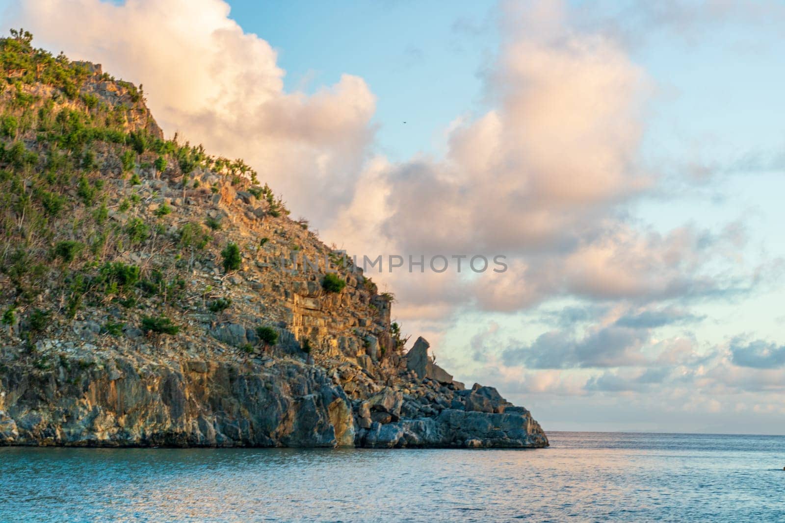 Peaceful beach in Saint Barthélemy (St. Barts, St. Barth) Caribbean