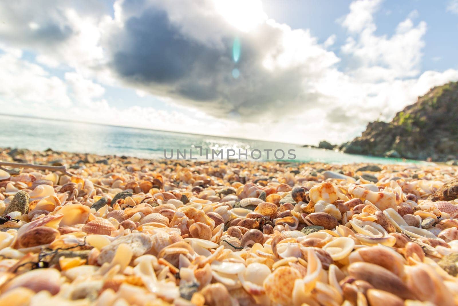 Peaceful beach in Saint Barthélemy (St. Barts, St. Barth) Caribbean