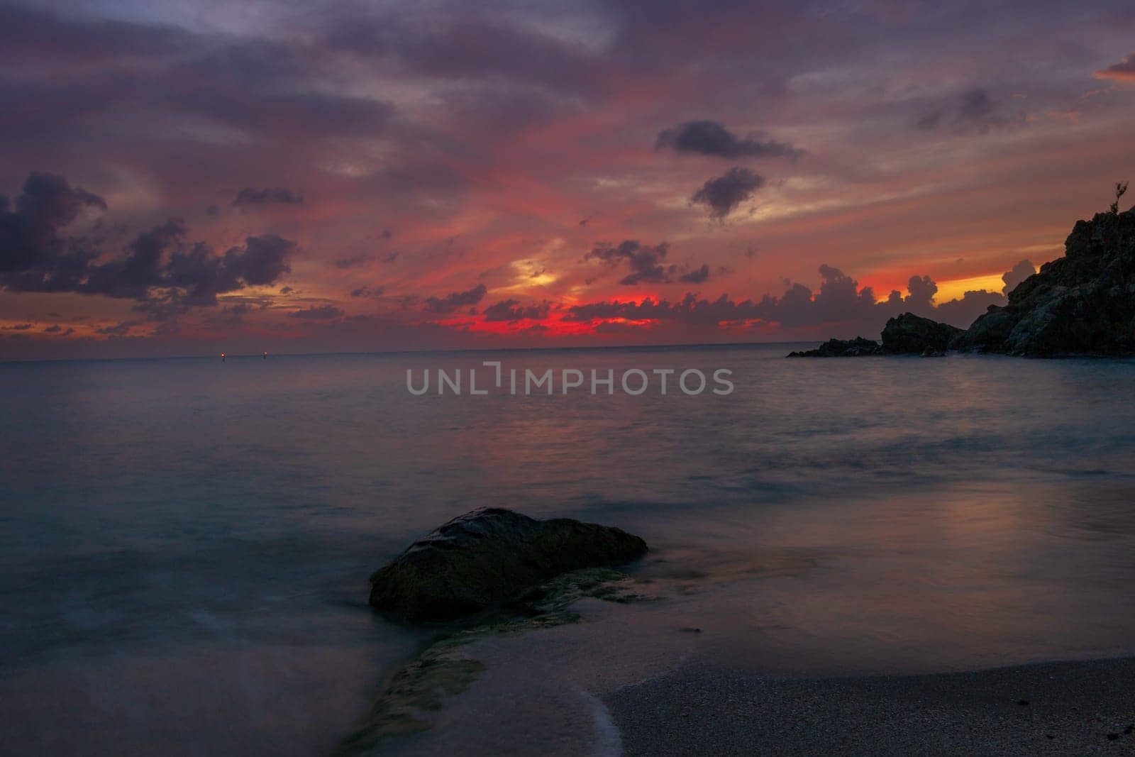 St. Barths Island, Caribbean. The famous Shell Beach, in Saint Bart’s Caribbean by vladispas