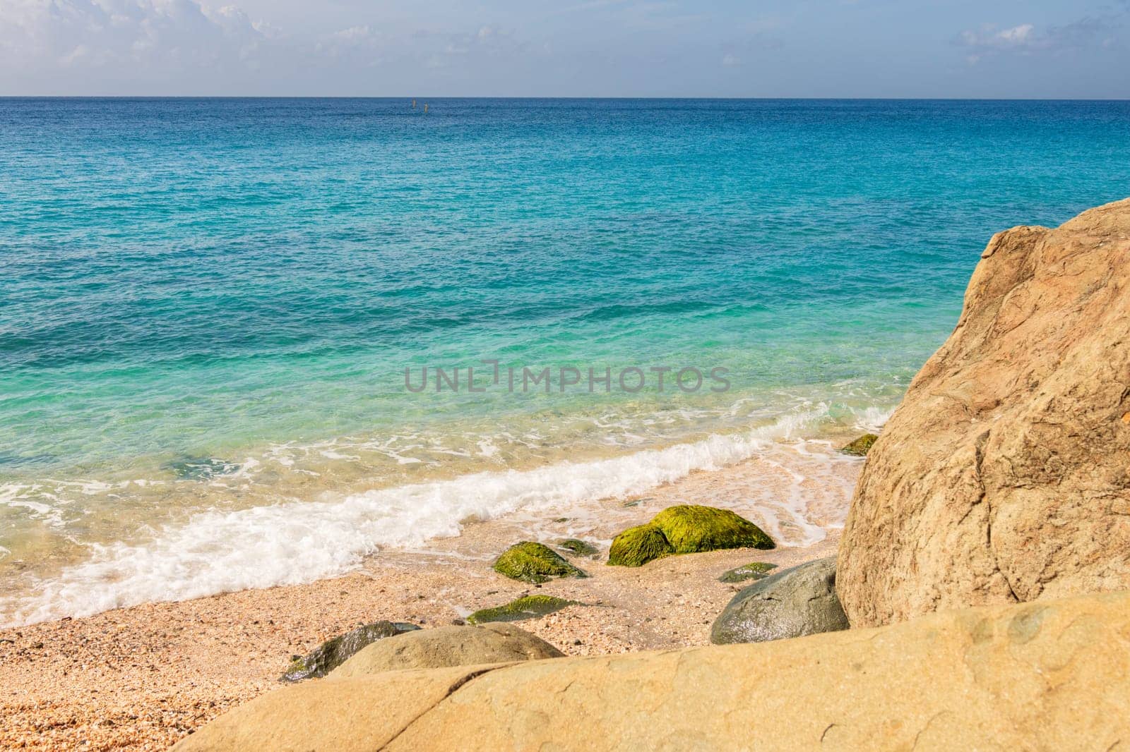 Peaceful beach in Saint Barthélemy (St. Barts, St. Barth) Caribbean