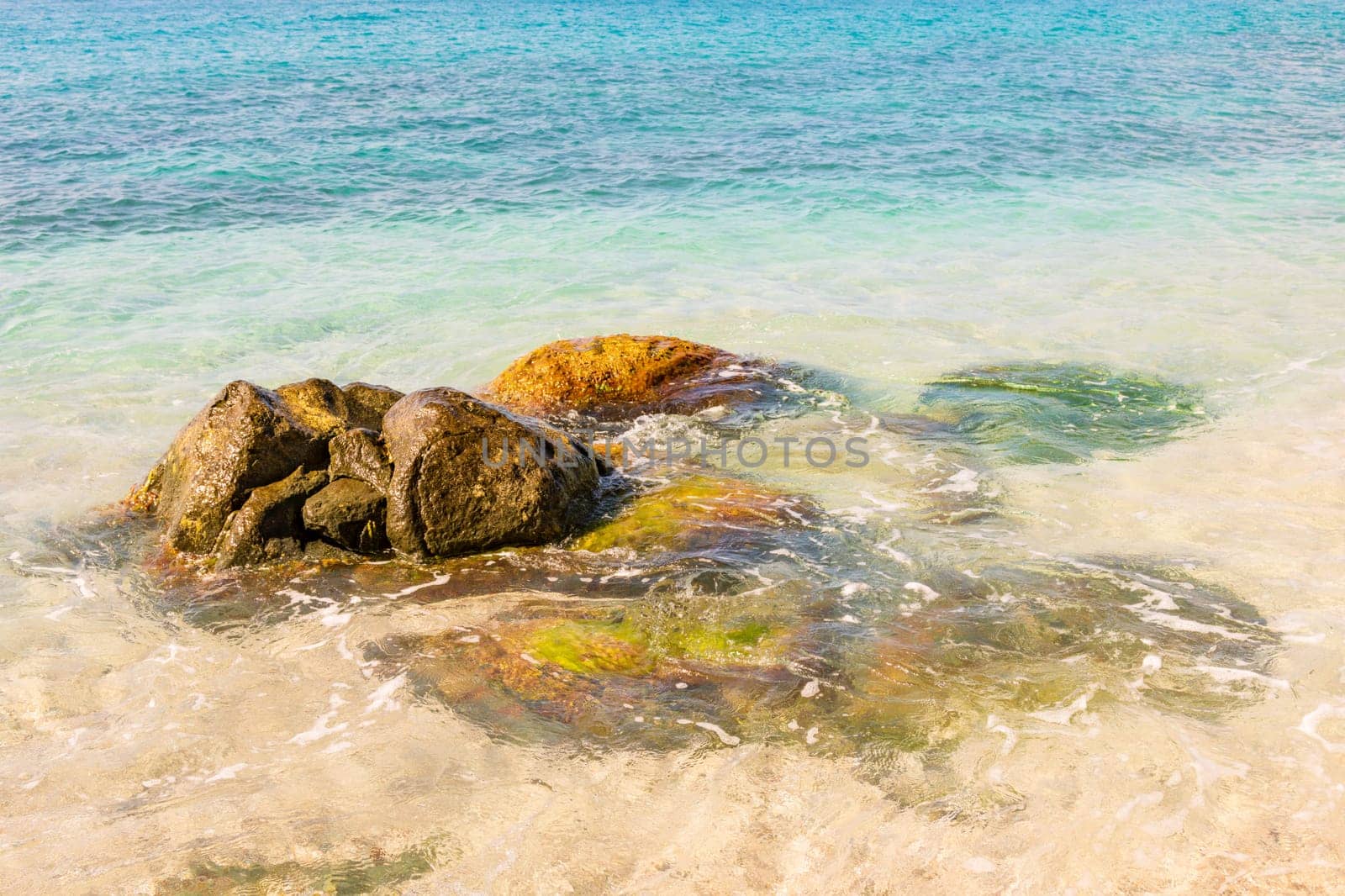 Peaceful beach in Saint Barthélemy (St. Barts, St. Barth) Caribbean