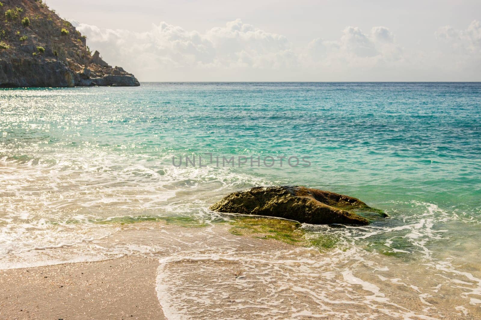 Peaceful beach in Saint Barthélemy (St. Barts, St. Barth) Caribbean by vladispas