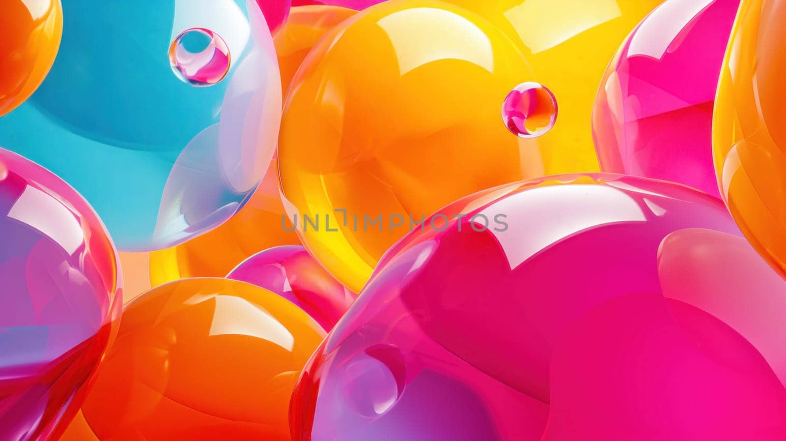 Abstract balloon artwork. AI generated. by ChikaArt