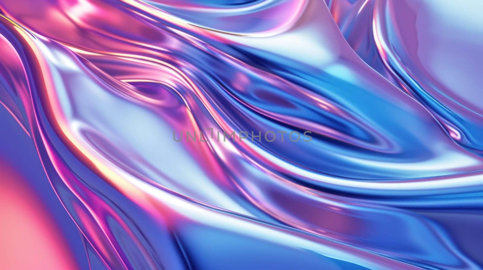 Luminous fluid abstract. Created using AI generated technology and image editing software.