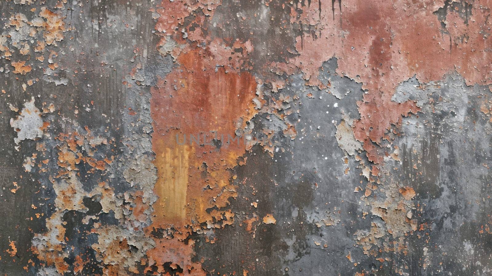 Multicolored grunge texture. Created using AI generated technology and image editing software.