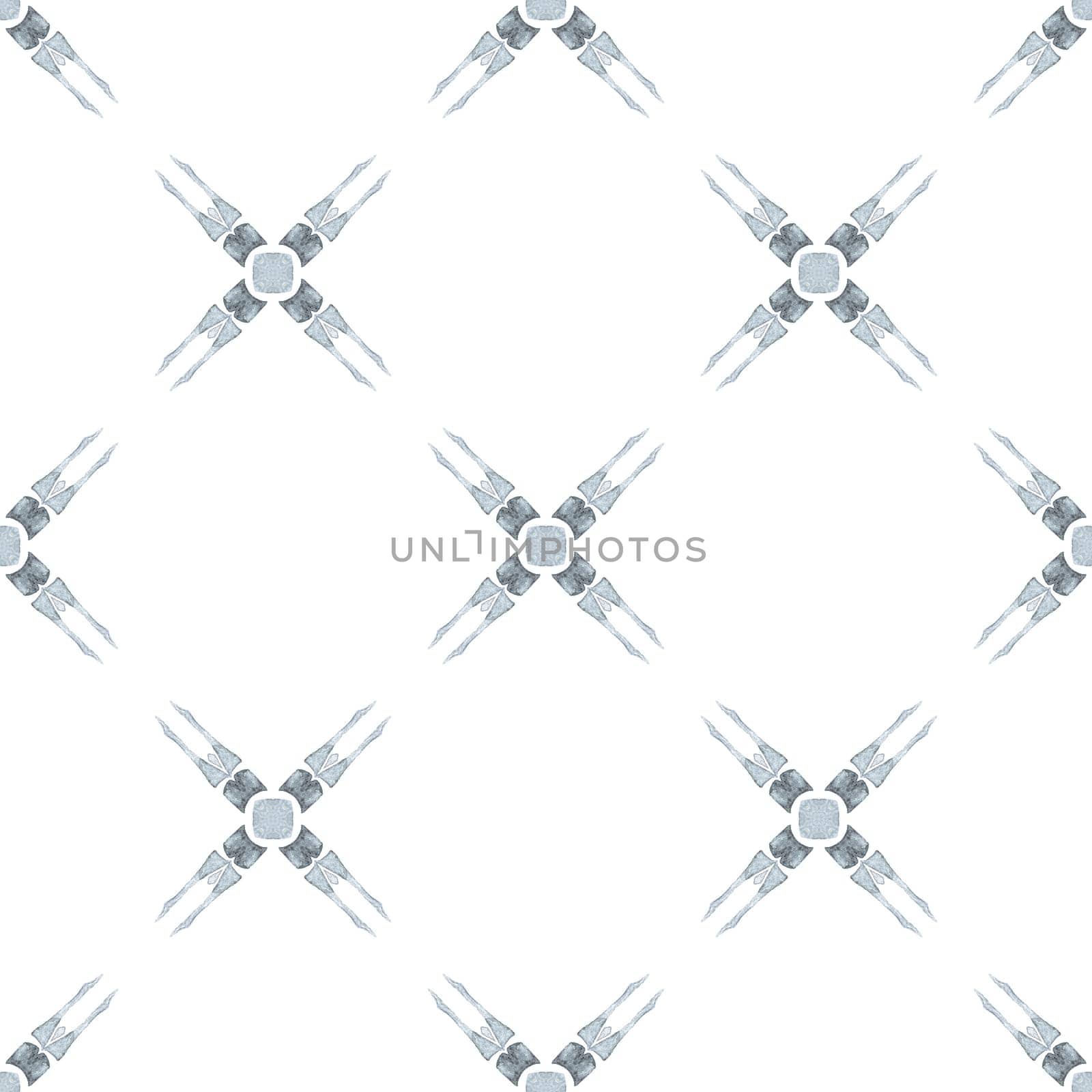 Chevron watercolor pattern. Black and white quaint boho chic summer design. Textile ready dazzling print, swimwear fabric, wallpaper, wrapping. Green geometric chevron watercolor border.
