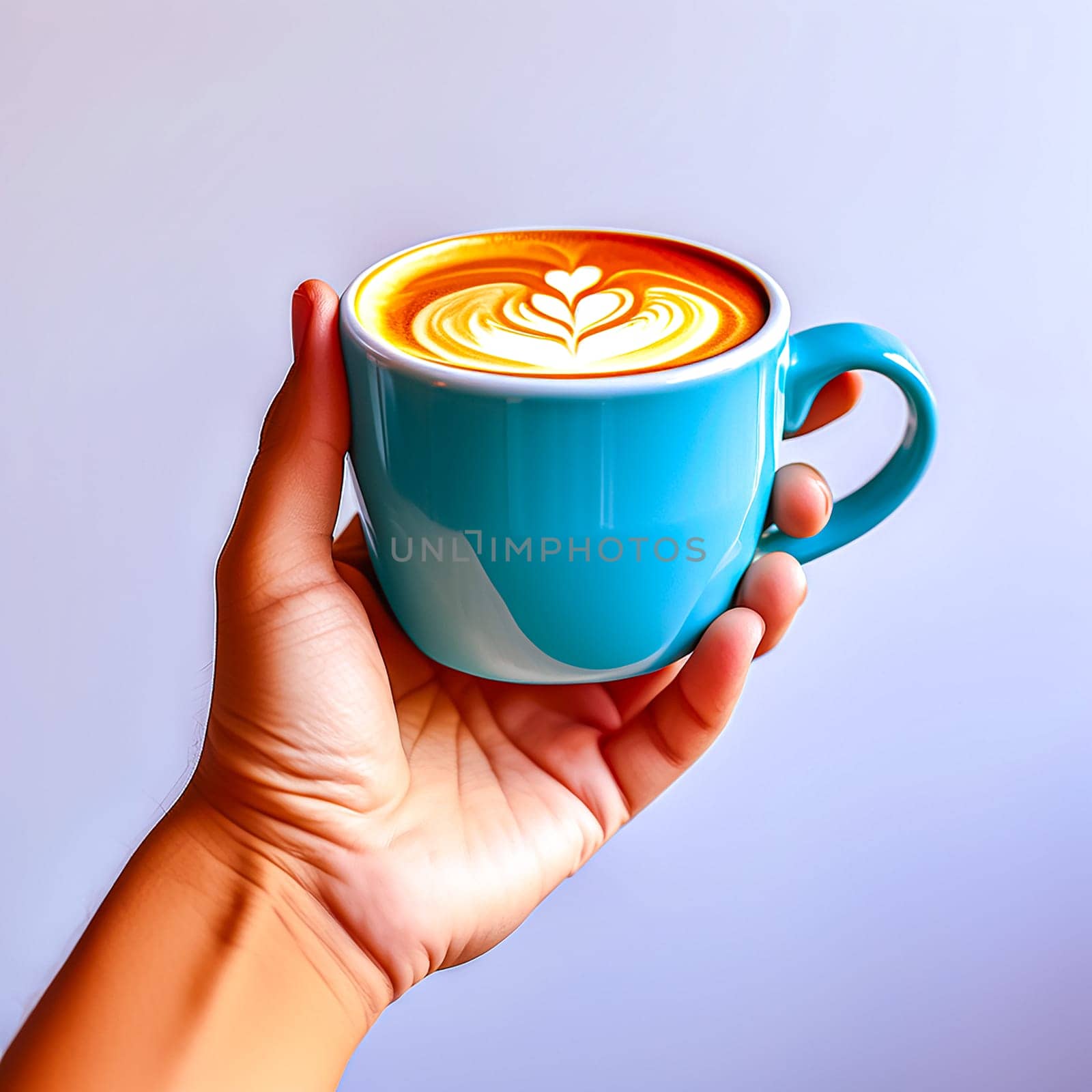 Hand Holding a Coffee Cup, Savoring Every Sip