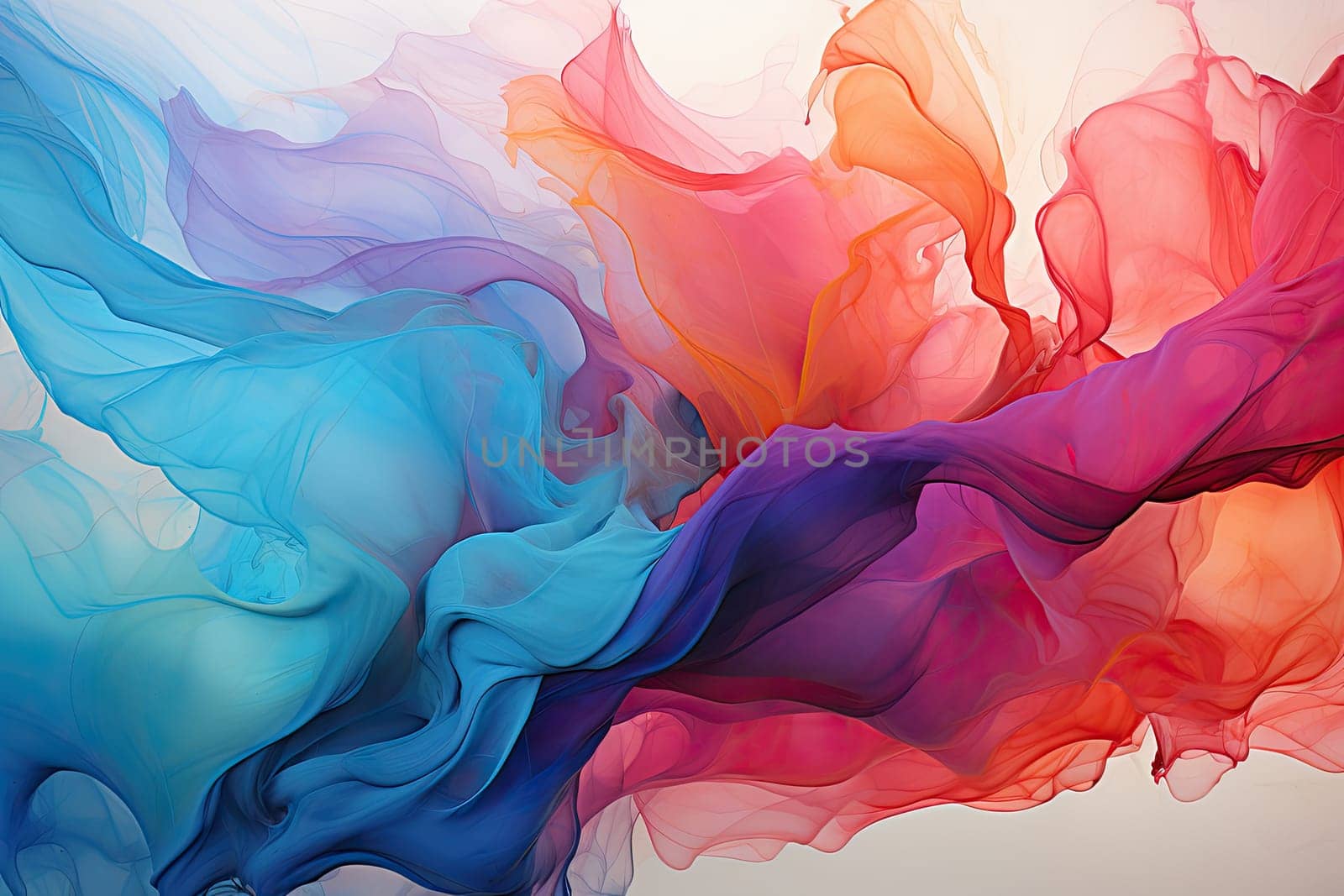 Bright, multicolored abstraction as a background, Illustration for cover, interior design, AI generative.