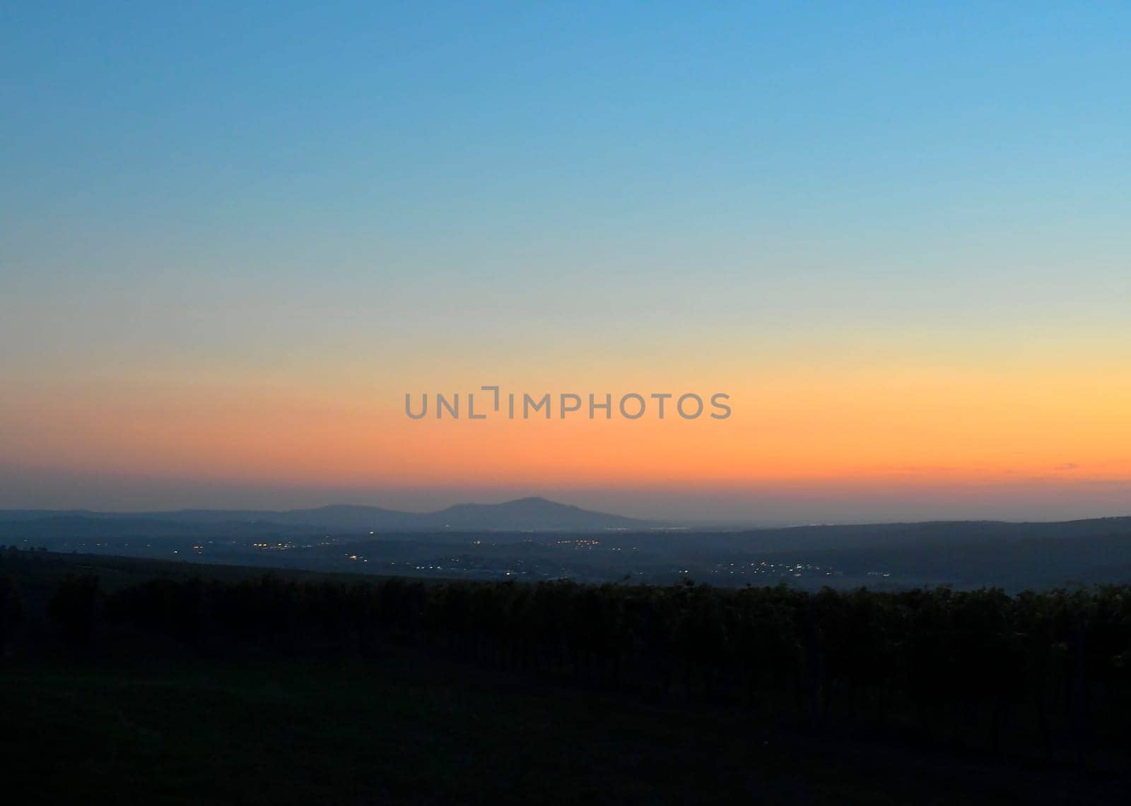 Dawn with morning red clouds. Sunrise with red sky. Romantic the blush of dawn by roman_nerud