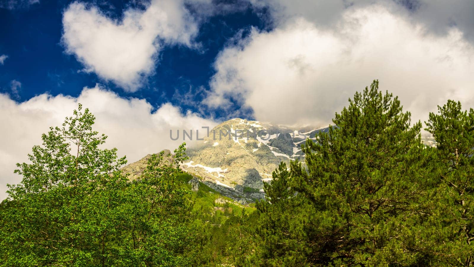 Mountain landscape of Corsica Island by vladispas