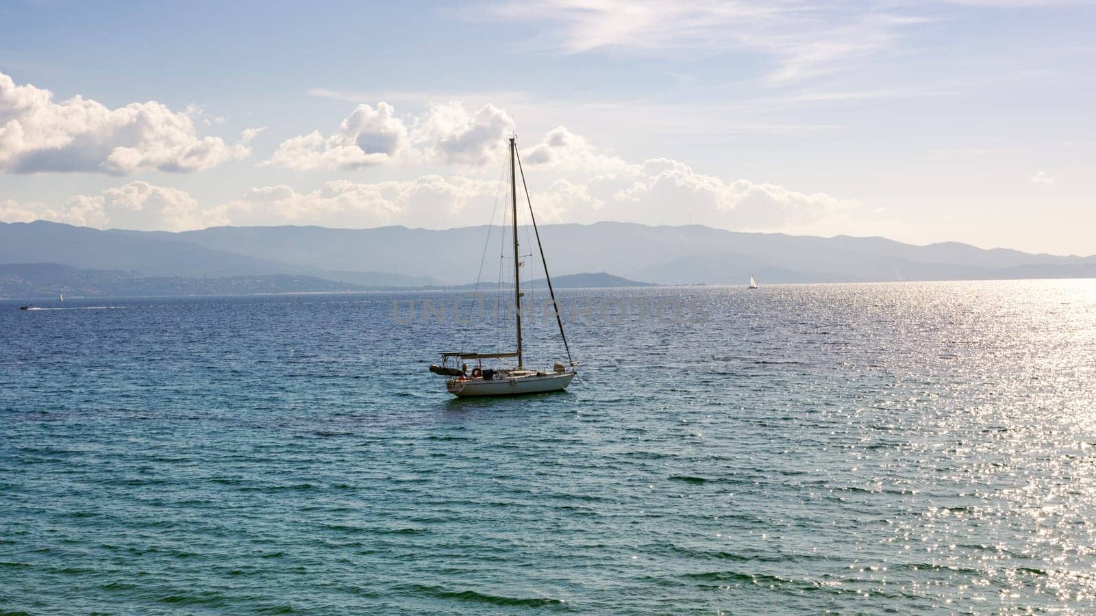 Sailing ship Corsica Island France by vladispas