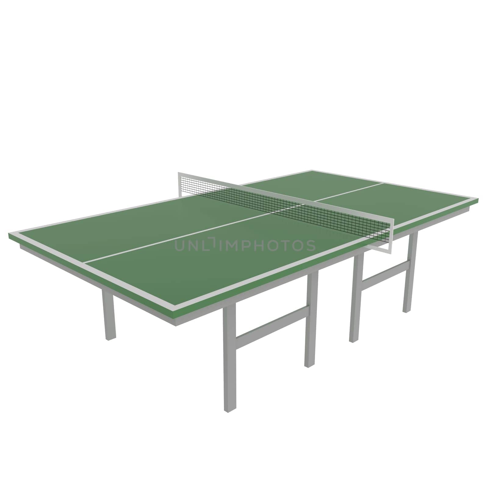 Table Tennis isolated on white background. High quality 3d illustration