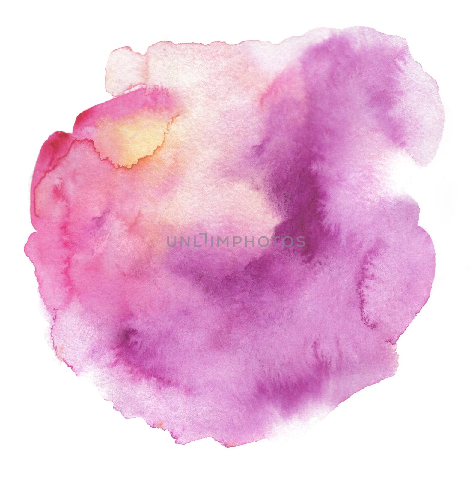 Abstract watercolor pink spot for creating backgrounds and designs by MarinaVoyush