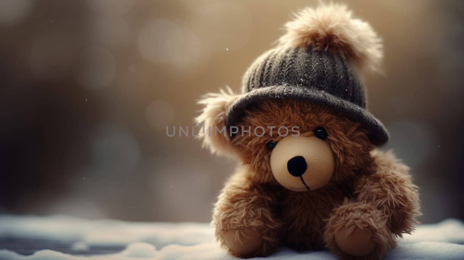 bear gift for the holiday. teddy Selective focus.