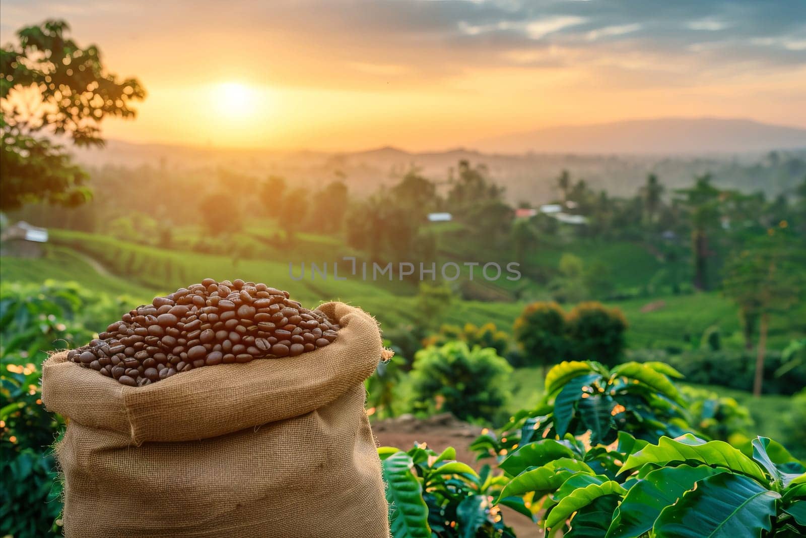 Coffee plantation fields by rusak