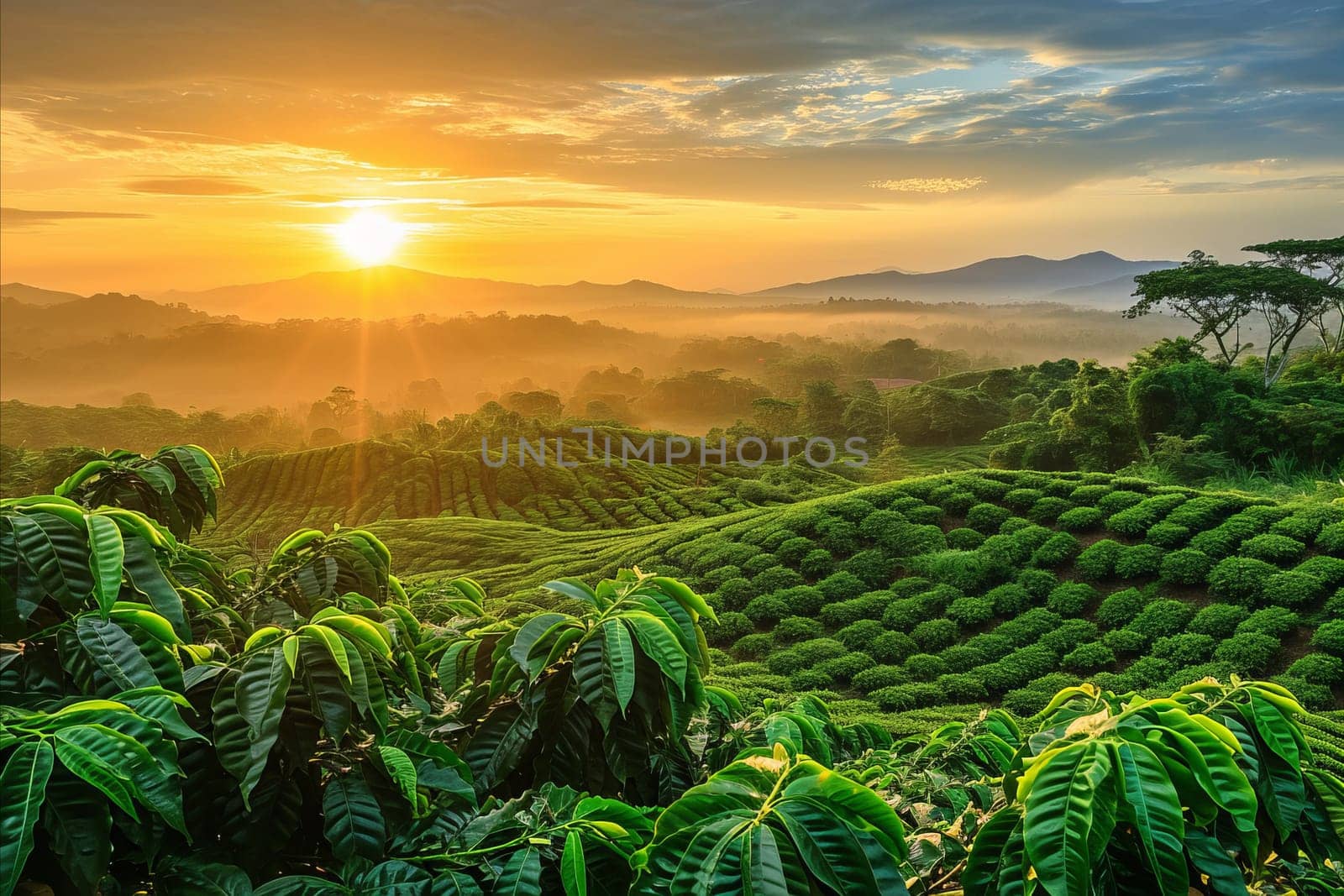 Coffee plantation fields by rusak