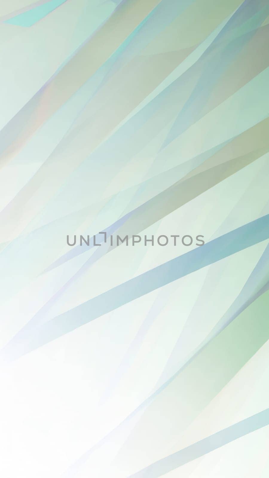Abstract light background with smooth lines in pastel green and soft blue colors portrait format by DesignMarjolein