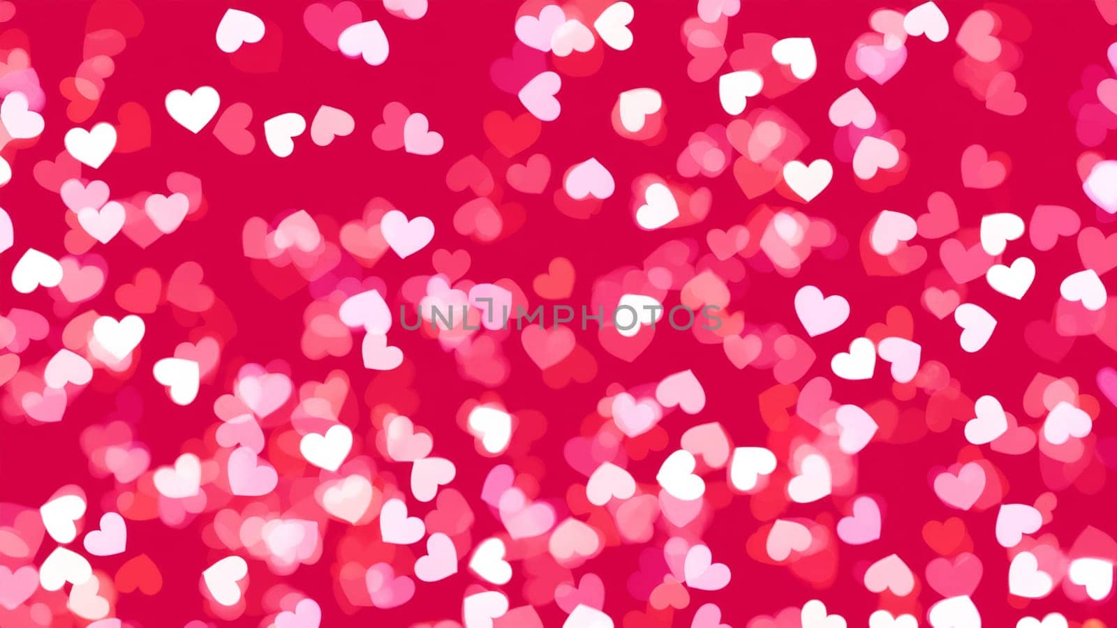 Vibrant Red Heart Bokeh for Valentine's Celebrations by DesignMarjolein