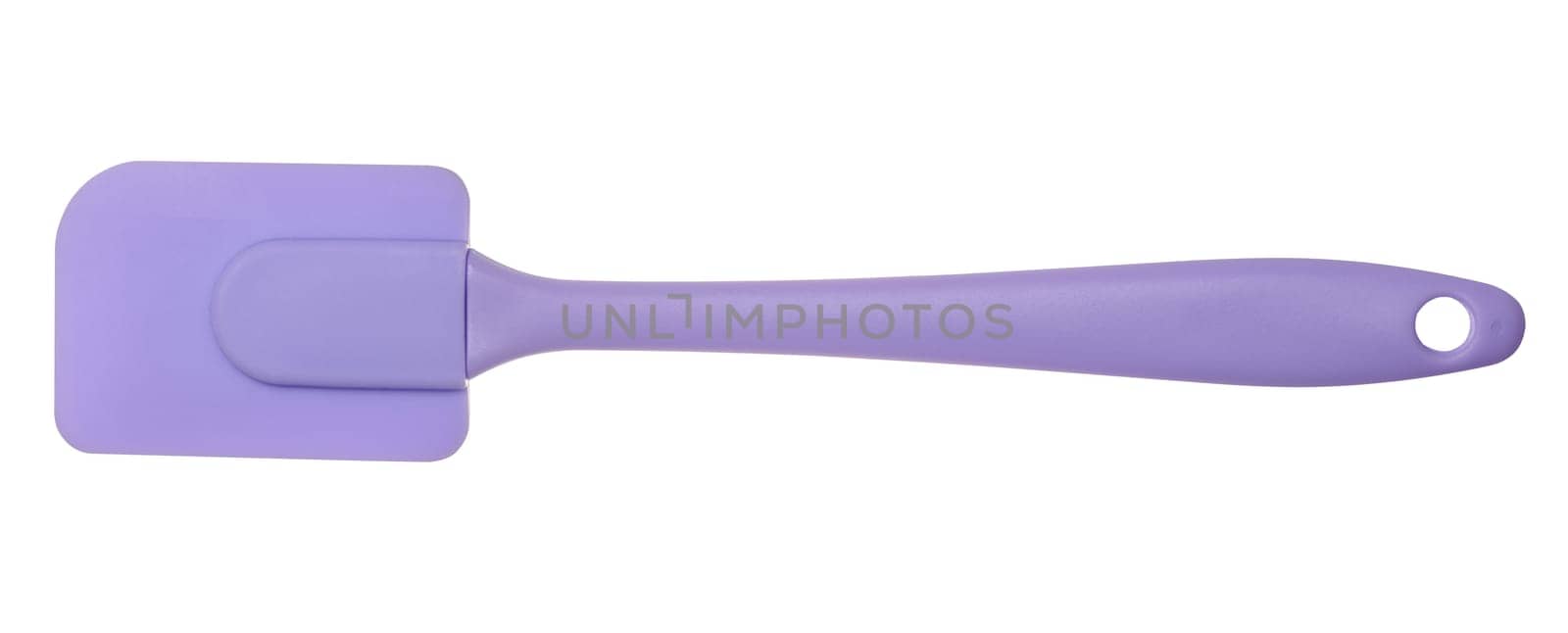 Silicone spatula for stirring food on isolated background by ndanko