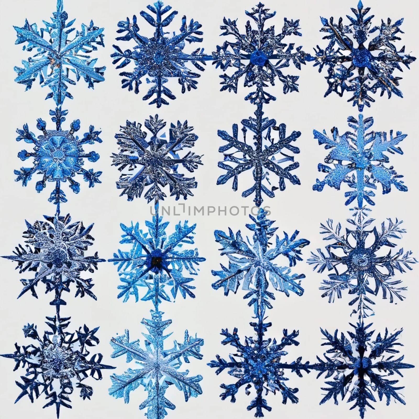 set of snowflakes. global colors used. elements grouped. Snowflake Decoration Christmas Winter set of snowflakes features unique and intricate designs, capturing the beauty and wonder of winter. High quality image