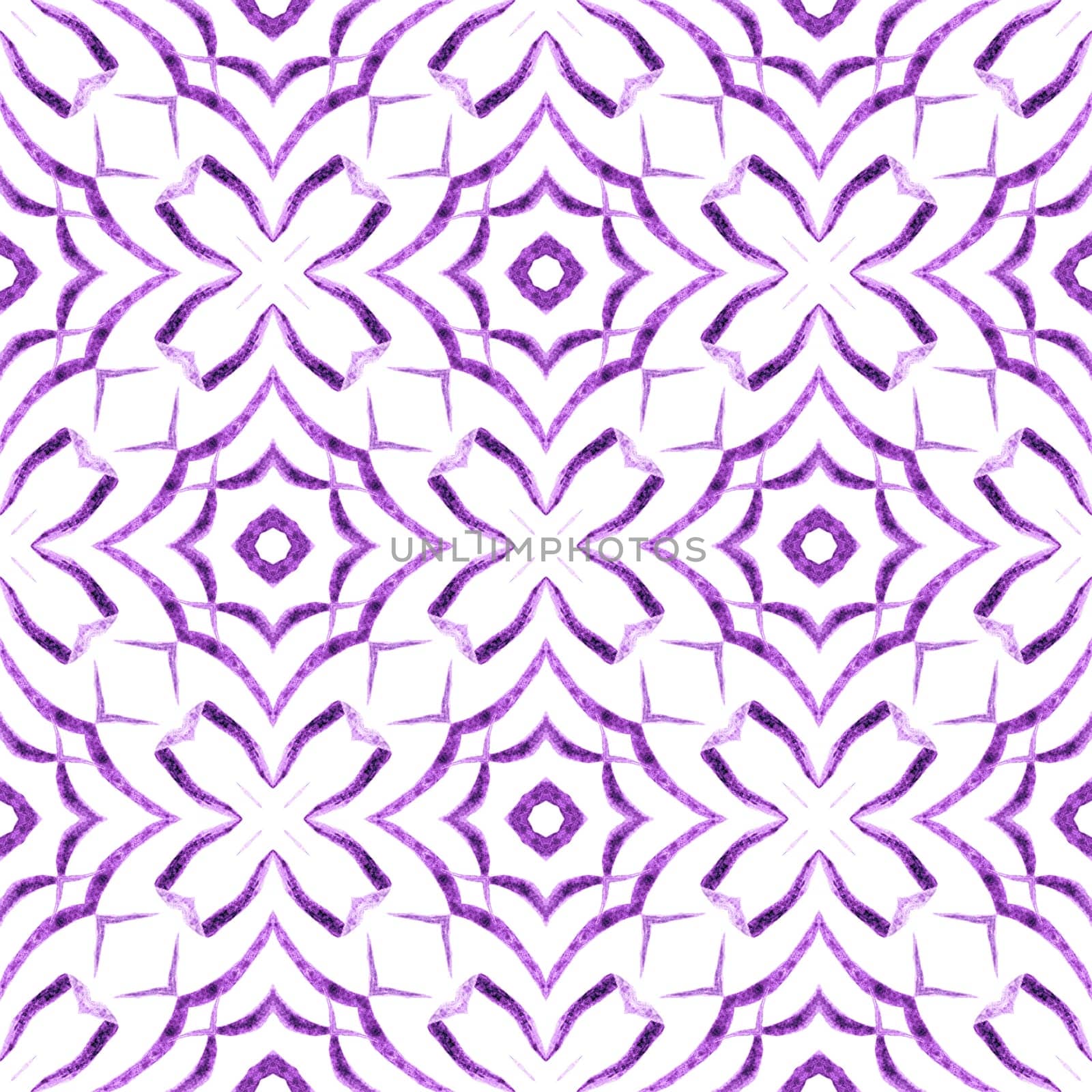 Arabesque hand drawn design. Purple mind-blowing boho chic summer design. Textile ready ideal print, swimwear fabric, wallpaper, wrapping. Oriental arabesque hand drawn border.