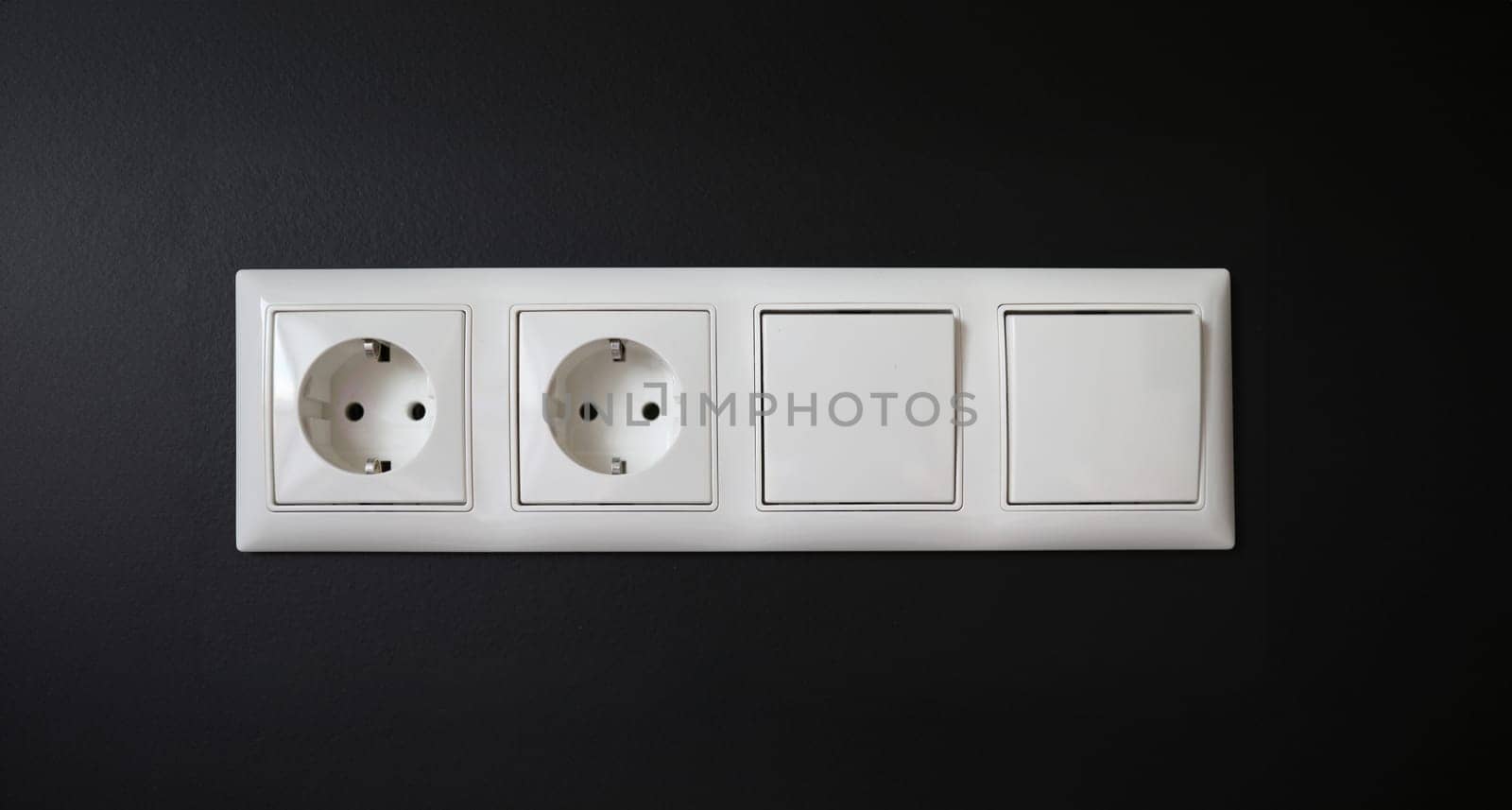 Integrated socket with switches installed in wall by kuprevich