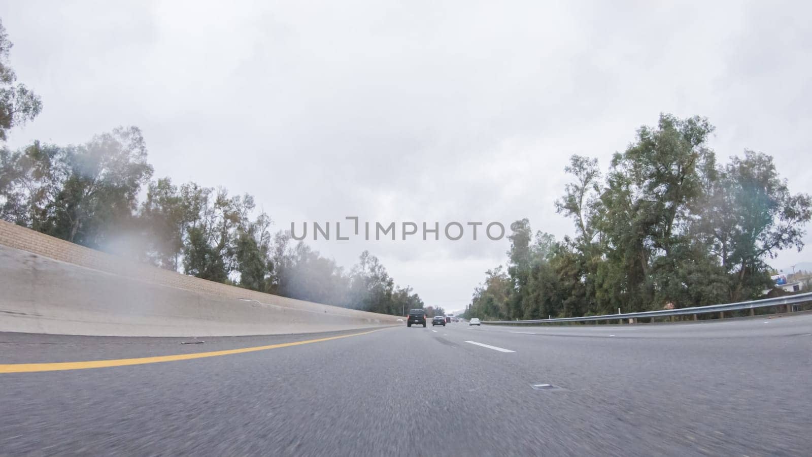 Rainy Winter Drive on HWY 134, Los Angeles by arinahabich