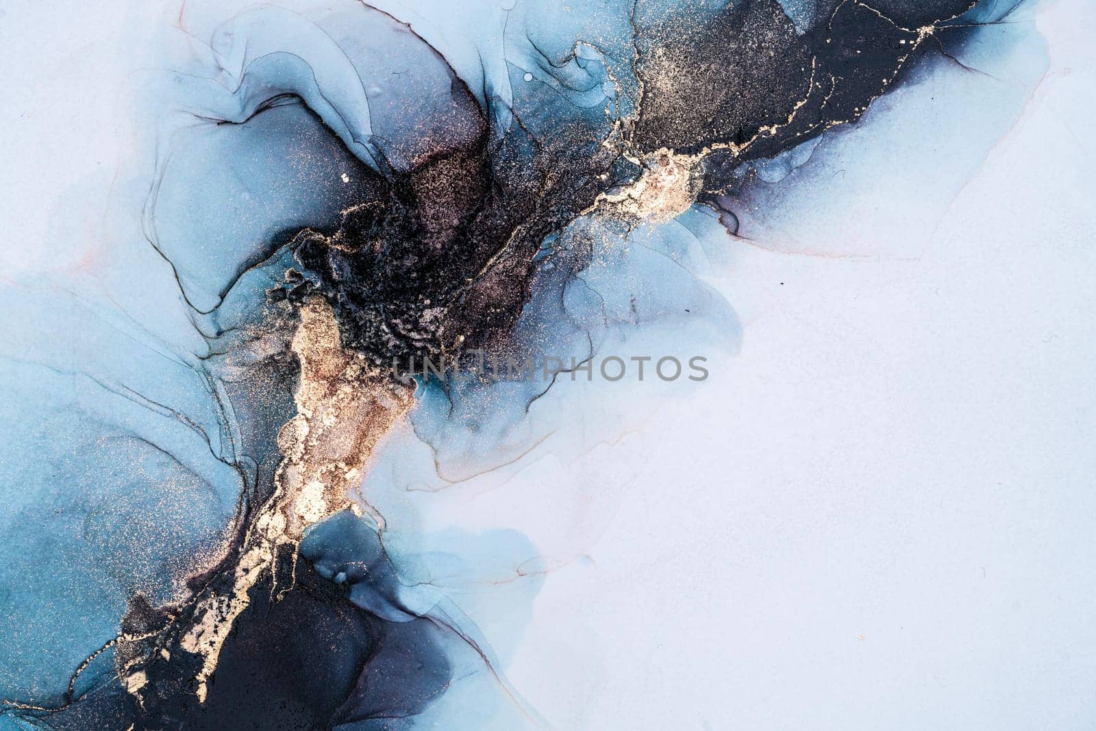 Marble ink abstract art from exemplary original painting abstract background by biancoblue