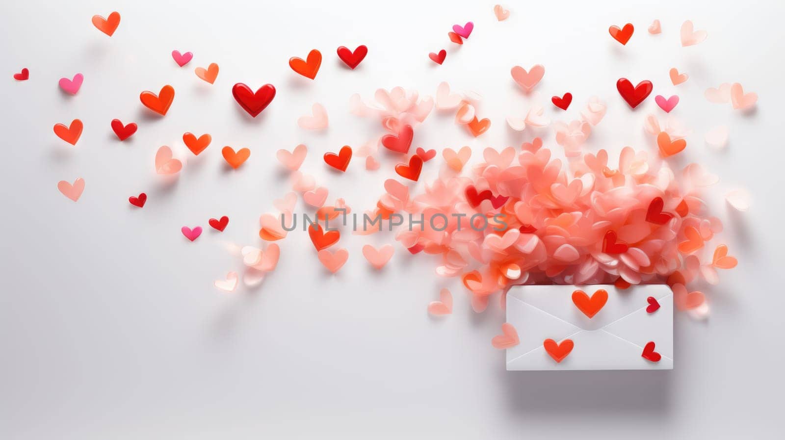 valentine's day concept art heart and love, ai