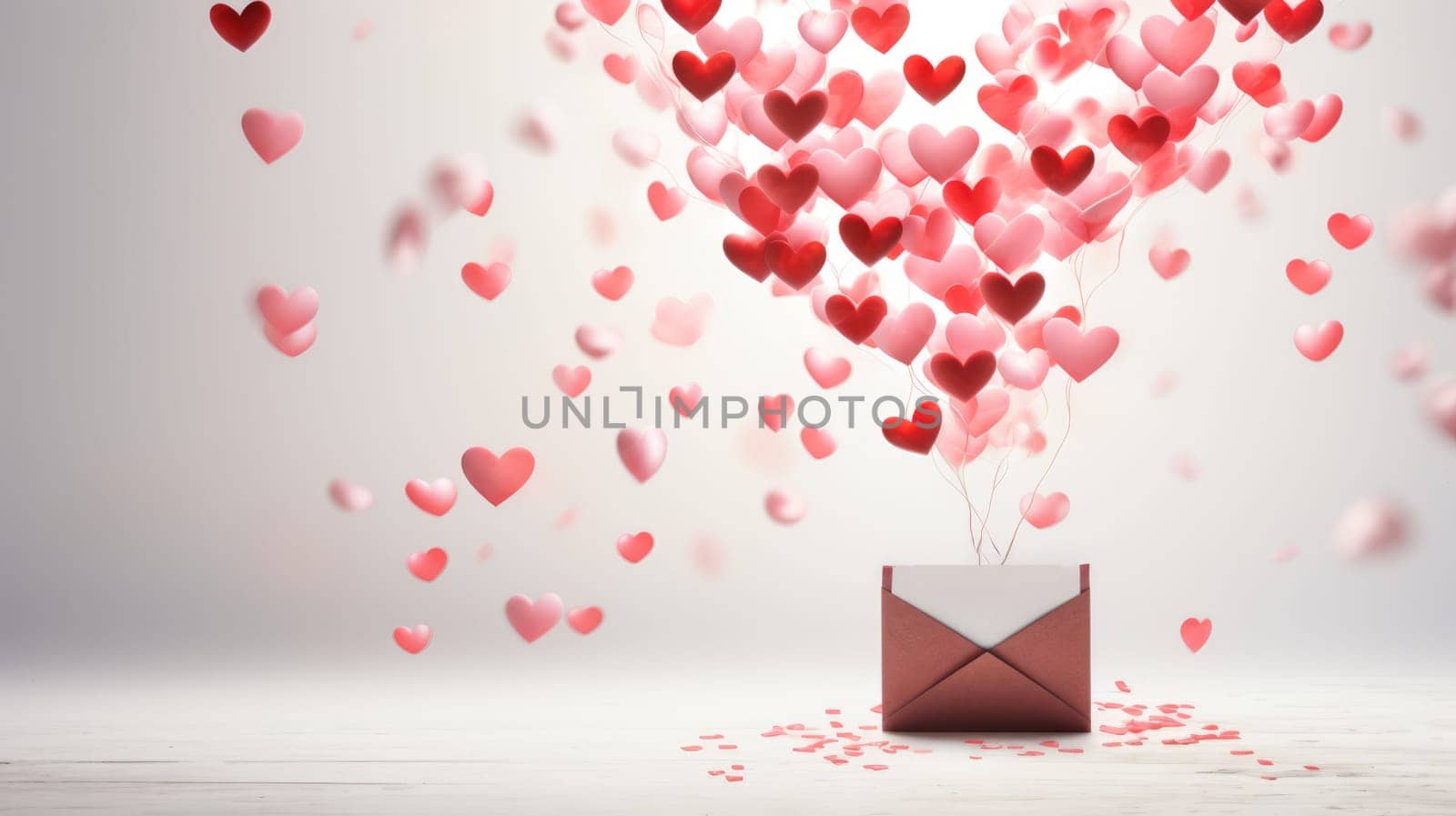 valentine's day concept art heart and love, ai