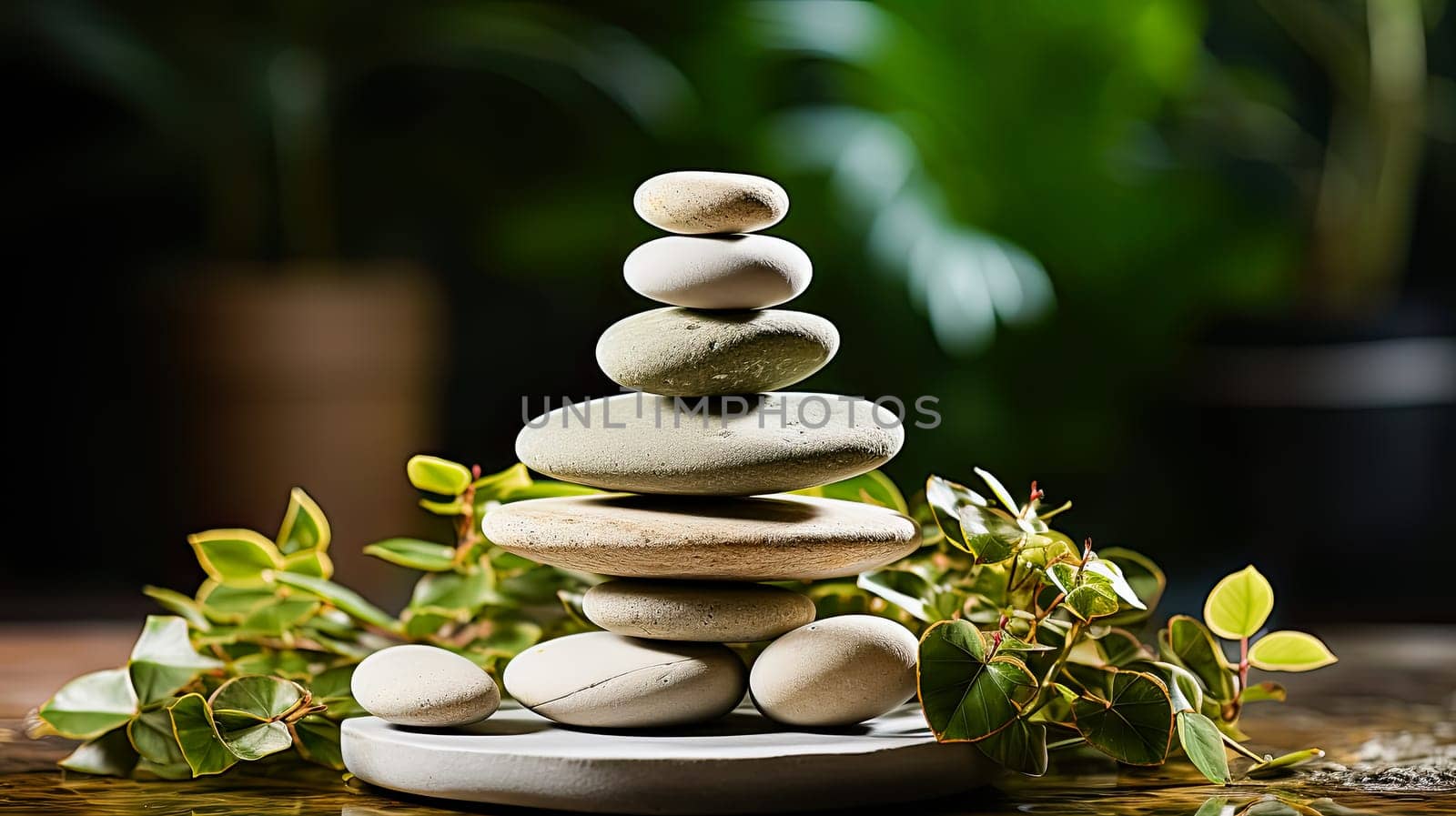 Discover the beauty of balance as stones delicately align against the backdrop of nature. A harmonious composition that reflects tranquility and symmetry.