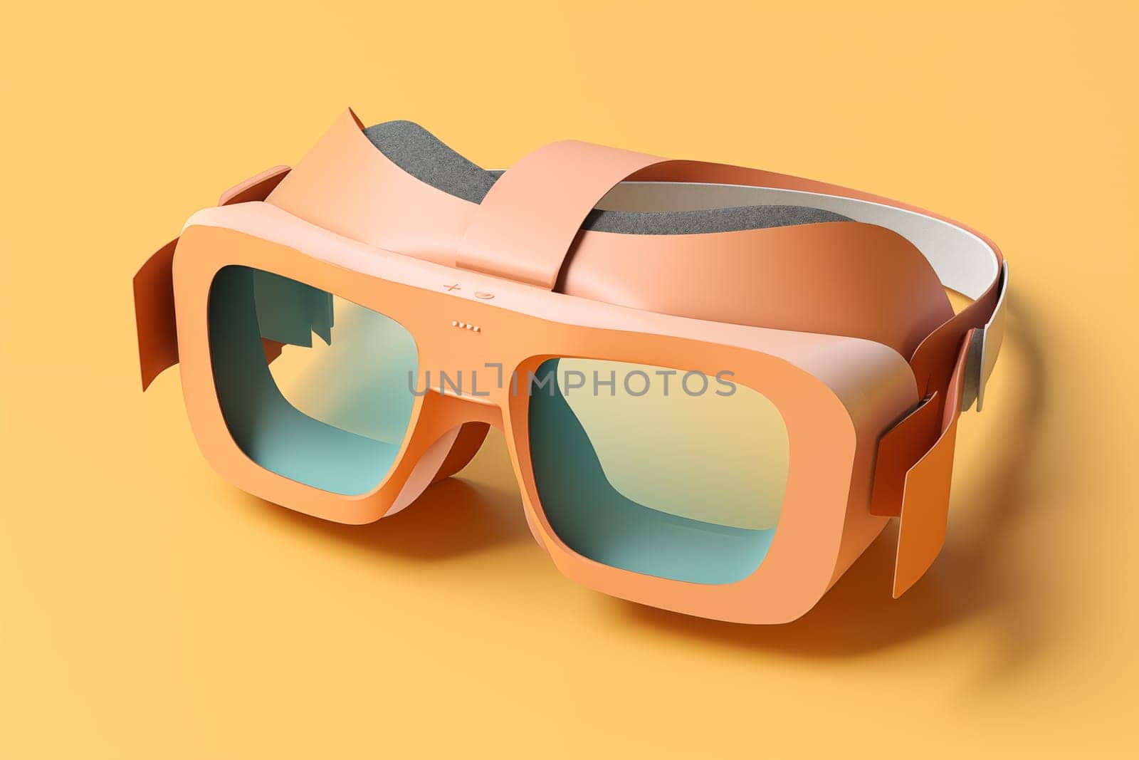 Pattern illustration of VR glasses. by Rovsky