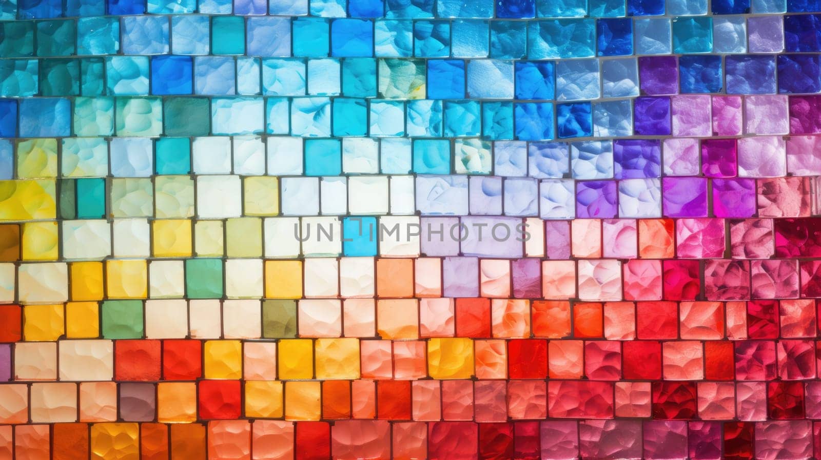 abstract background with squares mosaic tile, ai by rachellaiyl