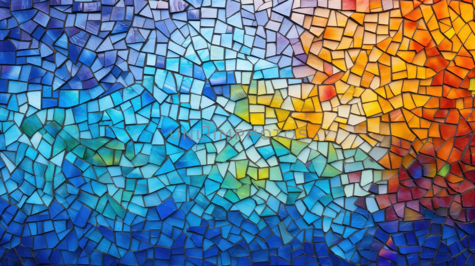 abstract background with squares mosaic tile, ai by rachellaiyl