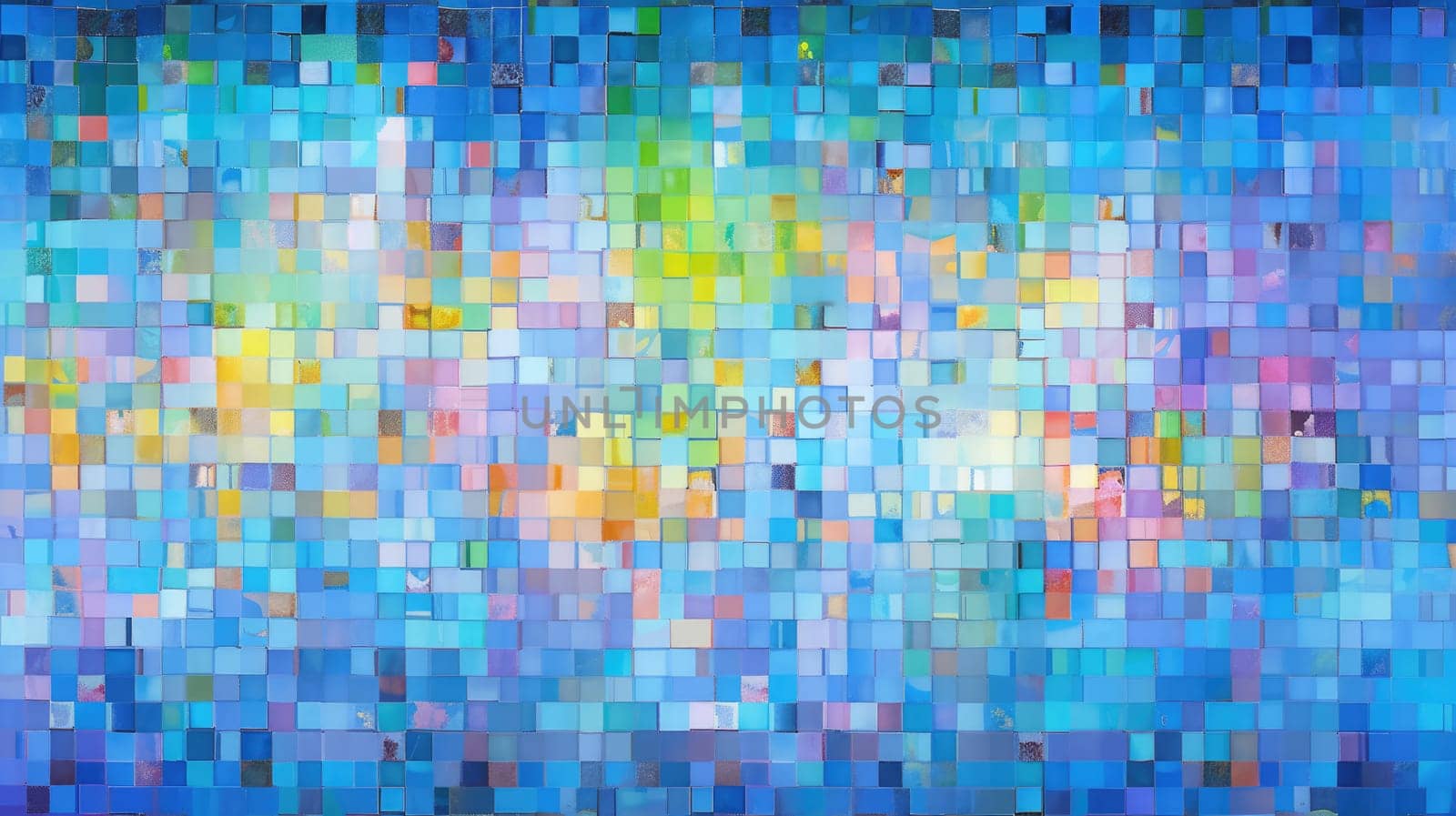 abstract background with squares mosaic tile, ai