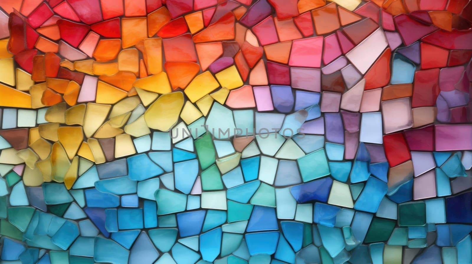 abstract background with squares mosaic tile, ai by rachellaiyl