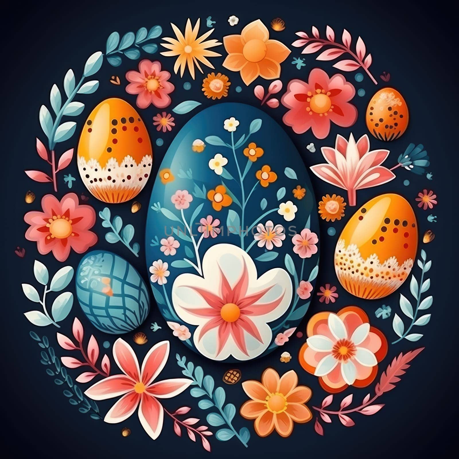 Easter holiday card concept , illustration. ai generated
