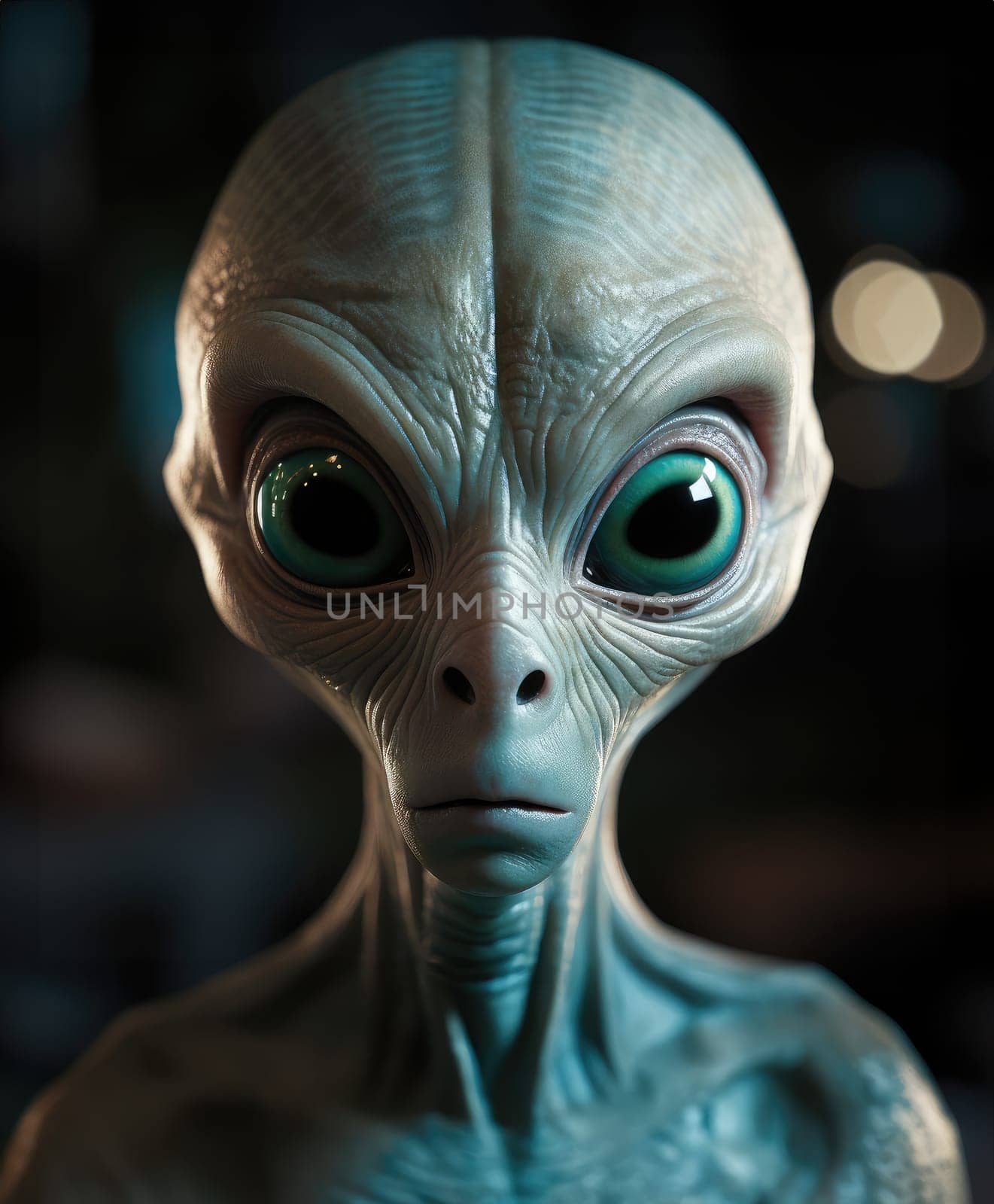 Portrait of a humanoid alien creature.  by palinchak