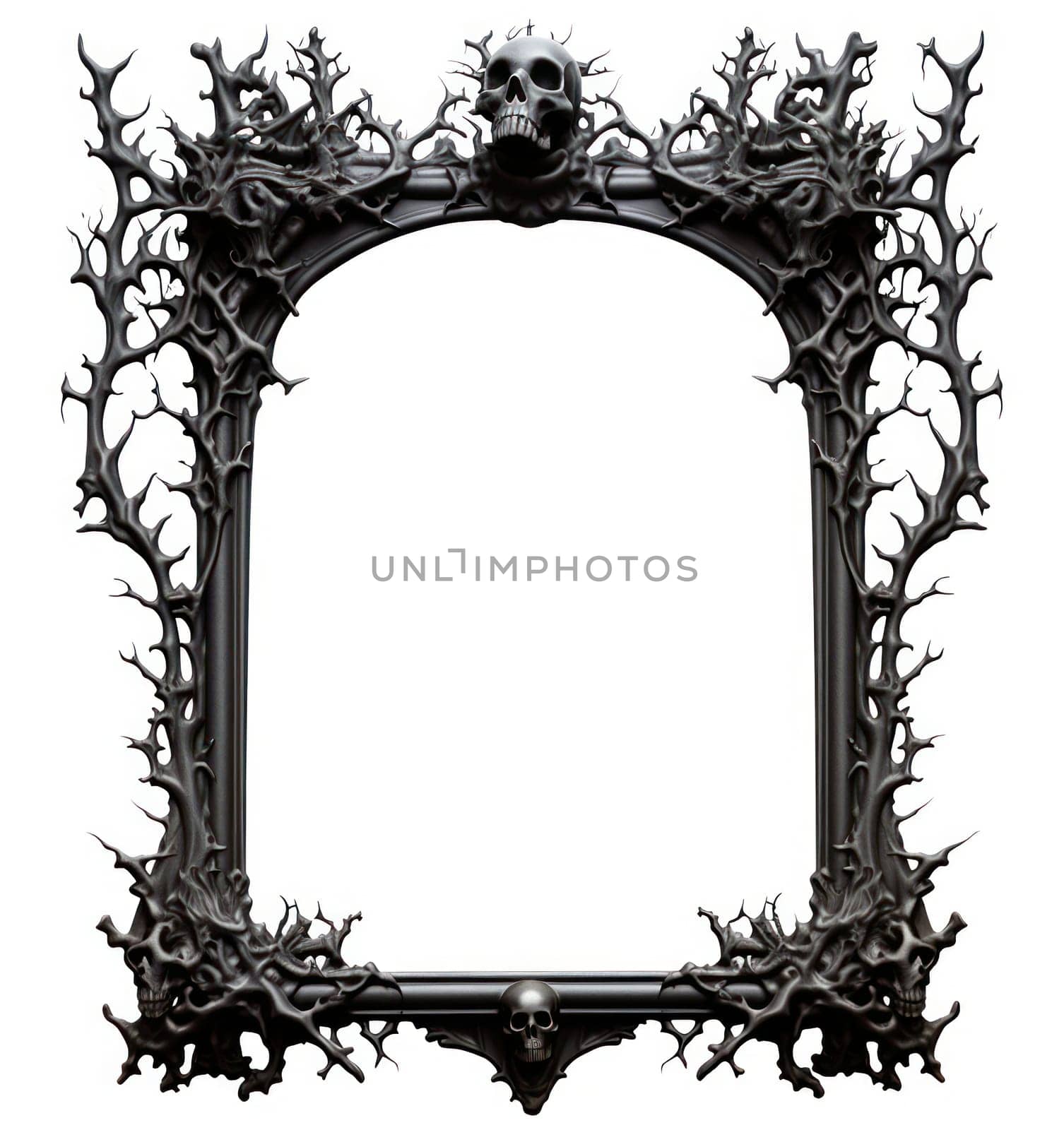 Vintage Baroque Antique Ornate Picture Frame with Decorative Victorian Corner, Retro Elegance and Golden Filigree Design on Rustic White Background: A Timeless Gallery of Art