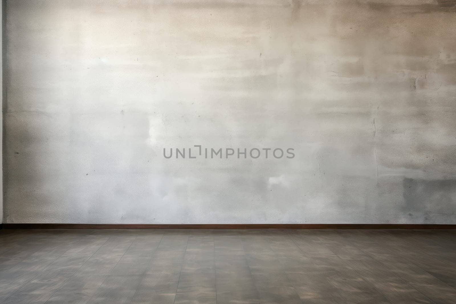 Rough Grunge Concrete Interior: A Vintage Empty Room with Textured Grey Walls and Weathered Cement Floor by Vichizh