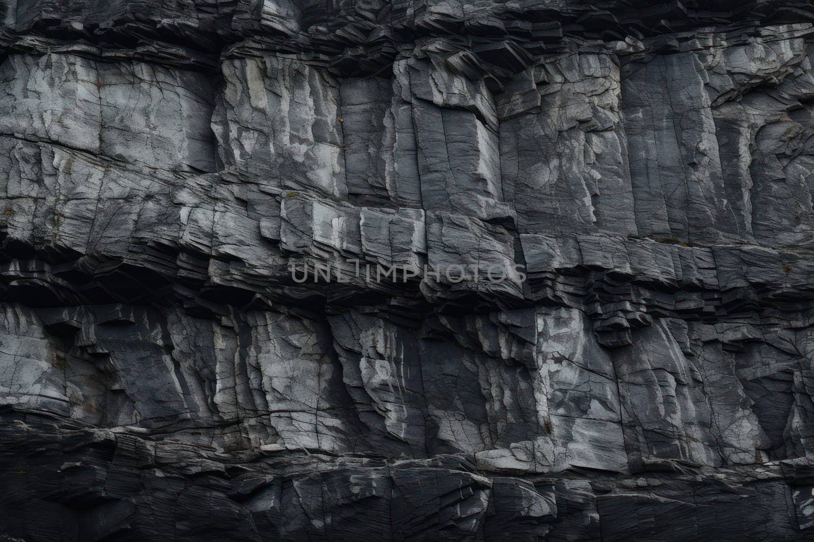 Nature's Textured Tapestry: Abstract Rock Patterns on Old Cliff Wall by Vichizh
